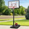 imageBest Choice Products 10ft Regulation Basketball Hoop 7510ft Height Adjustable Outdoor Goal wShock Absorbent Rim Base Gel 2 Wheels7510ft