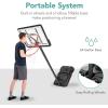 imageBest Choice Products 10ft Regulation Basketball Hoop 7510ft Height Adjustable Outdoor Goal wShock Absorbent Rim Base Gel 2 Wheels7510ft