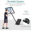 imageBest Choice Products 10ft Regulation Basketball Hoop 7510ft Height Adjustable Outdoor Goal wShock Absorbent Rim Base Gel 2 Wheels7510ft