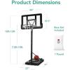 imageBest Choice Products 10ft Regulation Basketball Hoop 7510ft Height Adjustable Outdoor Goal wShock Absorbent Rim Base Gel 2 Wheels7510ft