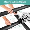 imageBest Choice Products 10ft Regulation Basketball Hoop 7510ft Height Adjustable Outdoor Goal wShock Absorbent Rim Base Gel 2 Wheels7510ft