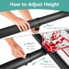 imageBest Choice Products 10ft Regulation Basketball Hoop 7510ft Height Adjustable Outdoor Goal wShock Absorbent Rim Base Gel 2 Wheels7510ft