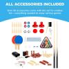 imageBest Choice Products 2x4ft 10in1 Combo Game Table Set for Home Game Room Friends ampamp Family wHockey Foosball Pool Shuffleboard Ping Pong Chess Checkers Bowling and BackgammonWalnut