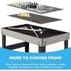 imageBest Choice Products 2x4ft 10in1 Combo Game Table Set for Home Game Room Friends ampamp Family wHockey Foosball Pool Shuffleboard Ping Pong Chess Checkers Bowling and BackgammonGray