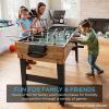 imageBest Choice Products 2x4ft 10in1 Combo Game Table Set for Home Game Room Friends ampamp Family wHockey Foosball Pool Shuffleboard Ping Pong Chess Checkers Bowling and BackgammonWalnut