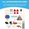 imageBest Choice Products 2x4ft 10in1 Combo Game Table Set for Home Game Room Friends ampamp Family wHockey Foosball Pool Shuffleboard Ping Pong Chess Checkers Bowling and BackgammonNatural