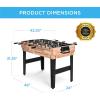 imageBest Choice Products 2x4ft 10in1 Combo Game Table Set for Home Game Room Friends ampamp Family wHockey Foosball Pool Shuffleboard Ping Pong Chess Checkers Bowling and BackgammonNatural