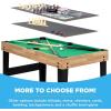 imageBest Choice Products 2x4ft 10in1 Combo Game Table Set for Home Game Room Friends ampamp Family wHockey Foosball Pool Shuffleboard Ping Pong Chess Checkers Bowling and BackgammonNatural