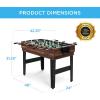 imageBest Choice Products 2x4ft 10in1 Combo Game Table Set for Home Game Room Friends ampamp Family wHockey Foosball Pool Shuffleboard Ping Pong Chess Checkers Bowling and BackgammonWalnut