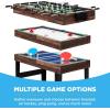 imageBest Choice Products 2x4ft 10in1 Combo Game Table Set for Home Game Room Friends ampamp Family wHockey Foosball Pool Shuffleboard Ping Pong Chess Checkers Bowling and BackgammonWalnut