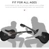 imageBest Choice Products 30in Kids Acoustic Guitar AllinOne Beginner Starter Kit wStrap Case Extra Strings Rosette Inlay  RedburstBlack