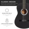 imageBest Choice Products 30in Kids Acoustic Guitar AllinOne Beginner Starter Kit wStrap Case Extra Strings Rosette Inlay  RedburstBlack
