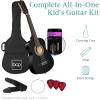 imageBest Choice Products 30in Kids Acoustic Guitar AllinOne Beginner Starter Kit wStrap Case Extra Strings Rosette Inlay  RedburstBlack