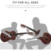 imageBest Choice Products 30in Kids Acoustic Guitar AllinOne Beginner Starter Kit wStrap Case Extra Strings Rosette Inlay  RedburstDark Brown