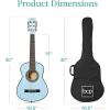 imageBest Choice Products 30in Kids Acoustic Guitar AllinOne Beginner Starter Kit wStrap Case Extra Strings Rosette Inlay  RedburstLight Blue