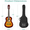 imageBest Choice Products 30in Kids Acoustic Guitar AllinOne Beginner Starter Kit wStrap Case Extra Strings Rosette Inlay  RedburstSunburst