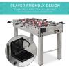 imageBest Choice Products 48in Competition Sized Foosball Table for Home Game Room w 2 Balls 2 Cup HoldersGray