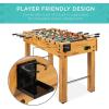 imageBest Choice Products 48in Competition Sized Foosball Table for Home Game Room w 2 Balls 2 Cup HoldersLight Brown