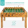 imageBest Choice Products 48in Competition Sized Foosball Table for Home Game Room w 2 Balls 2 Cup HoldersLight Brown