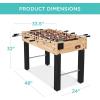 imageBest Choice Products 48in Competition Sized Foosball Table for Home Game Room w 2 Balls 2 Cup HoldersNatural