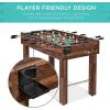 imageBest Choice Products 48in Competition Sized Foosball Table for Home Game Room w 2 Balls 2 Cup HoldersWalnut
