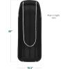 imageBest Choice Products 48in Kids Plastic Toboggan Snow Sled wPull RopeBlack