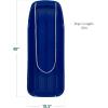 imageBest Choice Products 48in Kids Plastic Toboggan Snow Sled wPull RopeBlue