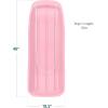 imageBest Choice Products 48in Kids Plastic Toboggan Snow Sled wPull RopeLight Pink