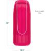 imageBest Choice Products 48in Kids Plastic Toboggan Snow Sled wPull RopePink
