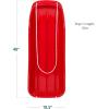 imageBest Choice Products 48in Kids Plastic Toboggan Snow Sled wPull RopeRed