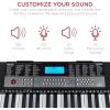 imageBest Choice Products 54Key Electronic Keyboard Piano Portable Beginner Electric Keyboard Complete Set wLCD Screen Power Adapter Teaching Modes Music Sheet Stand Built in Speakers