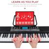 imageBest Choice Products 54Key Electronic Keyboard Piano Portable Beginner Electric Keyboard Complete Set wLCD Screen Power Adapter Teaching Modes Music Sheet Stand Built in Speakers