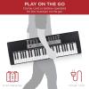 imageBest Choice Products 54Key Electronic Keyboard Piano Portable Beginner Electric Keyboard Complete Set wLCD Screen Power Adapter Teaching Modes Music Sheet Stand Built in Speakers