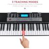 imageBest Choice Products 54Key Electronic Keyboard Piano Portable Beginner Electric Keyboard Complete Set wLCD Screen Power Adapter Teaching Modes Music Sheet Stand Built in Speakers