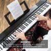 imageBest Choice Products 88Key Full Size Digital Piano Electronic Keyboard Set for All Experience Levels wSemiWeighted Keys Stand Sustain Pedal BuiltIn Speakers 6 Voice Settings  BlackBlack