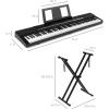 imageBest Choice Products 88Key Full Size Digital Piano Electronic Keyboard Set for All Experience Levels wSemiWeighted Keys Stand Sustain Pedal BuiltIn Speakers 6 Voice Settings  BlackBlack