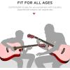 imageBest Choice Products Beginner Acoustic Electric Guitar Starter Set w 41in All Wood Cutaway Design Gig Bag Strap Picks  NaturalPink