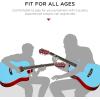 imageBest Choice Products Beginner Acoustic Electric Guitar Starter Set w 41in All Wood Cutaway Design Gig Bag Strap Picks  NaturalSky Blue