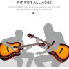 imageBest Choice Products Beginner Acoustic Electric Guitar Starter Set w 41in All Wood Cutaway Design Gig Bag Strap Picks  NaturalSunburst