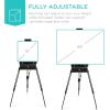imageBest Choice Products French Easel 32pc Beginners Kit Portable Wooden Folding Adjustable Sketch Box Artist Tripod for Painting Drawing wAcrylic Paints Brushes Canvases Palettes  GrayBlack