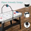 imageBest Choice Products LED 54 Inch Air Hockey Game Table wLightup Scoreboard Powerful Motor AC Outlet Includes 2 Pucks 2 PushersGray
