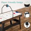 imageBest Choice Products LED 54 Inch Air Hockey Game Table wLightup Scoreboard Powerful Motor AC Outlet Includes 2 Pucks 2 PushersWalnut