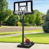 imageBest Choice Products 10ft Regulation Basketball Hoop 7510ft Height Adjustable Outdoor Goal wShock Absorbent Rim Base Gel 2 Wheels7510ft