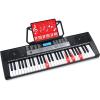 imageBest Choice Products 54Key Electronic Keyboard Piano Portable Beginner Electric Keyboard Complete Set wLCD Screen Power Adapter Teaching Modes Music Sheet Stand Built in Speakers