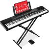 imageBest Choice Products 88Key Full Size Digital Piano Electronic Keyboard Set for All Experience Levels wSemiWeighted Keys Stand Sustain Pedal BuiltIn Speakers 6 Voice Settings  BlackBlack