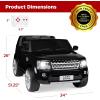 imageBest Choice Products 12V 37 MPH 2Seater Licensed Land Rover Ride On Car Toy wParent Remote Control MP3 Player  WhiteBlack