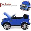 imageBest Choice Products 12V 37 MPH 2Seater Licensed Land Rover Ride On Car Toy wParent Remote Control MP3 Player  WhiteBlue