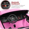 imageBest Choice Products 12V 37 MPH 2Seater Licensed Land Rover Ride On Car Toy wParent Remote Control MP3 Player  WhitePink