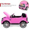 imageBest Choice Products 12V 37 MPH 2Seater Licensed Land Rover Ride On Car Toy wParent Remote Control MP3 Player  WhitePink