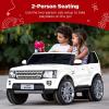 imageBest Choice Products 12V 37 MPH 2Seater Licensed Land Rover Ride On Car Toy wParent Remote Control MP3 Player  WhiteWhite